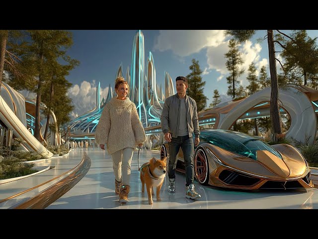 Year 2100 Futuristic City Ambience | 1 Hour Sci Fi Ambient Music