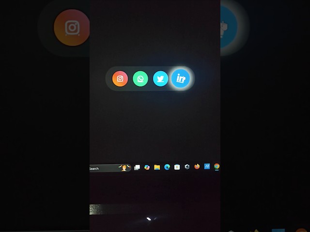 HTML & CSS can do THIS?! 😮🔥 Creative Social Media Navbar#htmlcssjavascriptproject #coding #webdev.