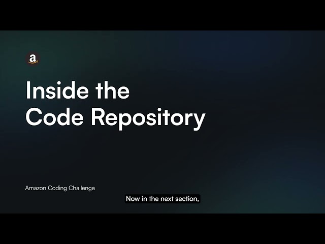 Amazon Coding Challenge Tutorial