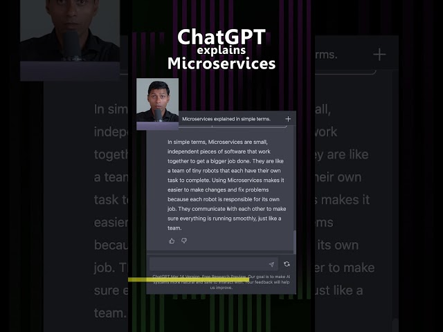 ChatGPT explains Microservices