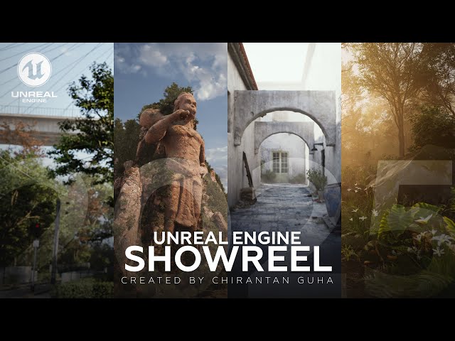 Unreal Engine 5 Cinematic Showreel | Real-Time Rendering & 3D Environments | Chirantan Guha | 2025