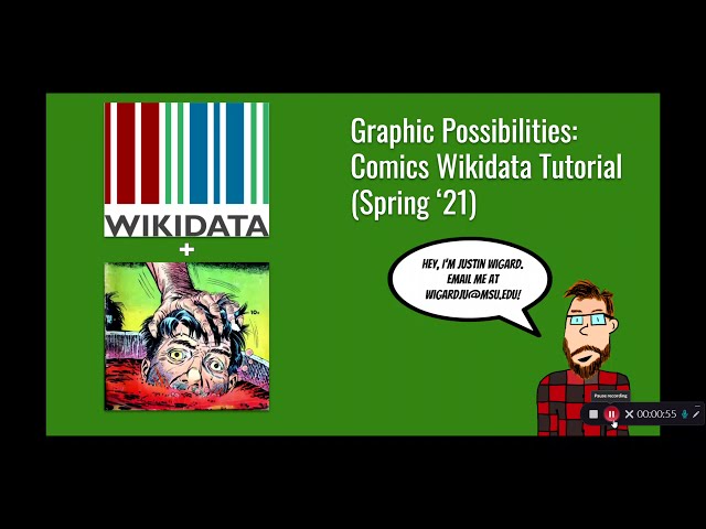 Graphic Possibilities Comics Wikidata Tutorial Spring 21