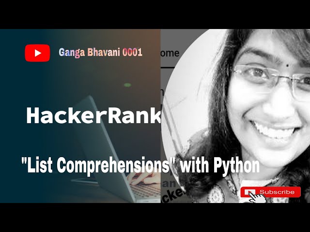 Hackerrank on python with List Comprehension