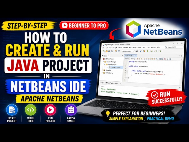 How to create and run Java project in NetBeans IDE | Apache NetBeans