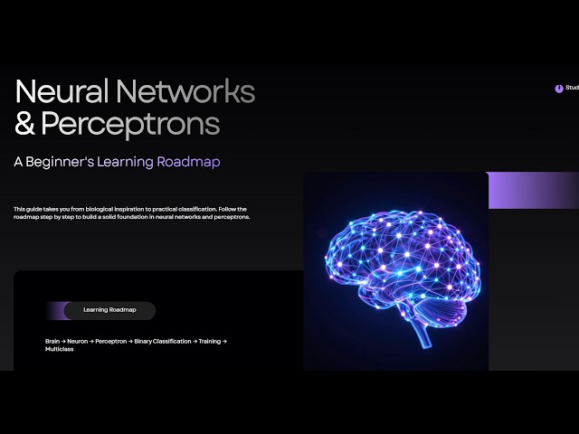 Neural Networks & Perceptrons Explained Simply 🧠 | From Zero to Multiclass Classification