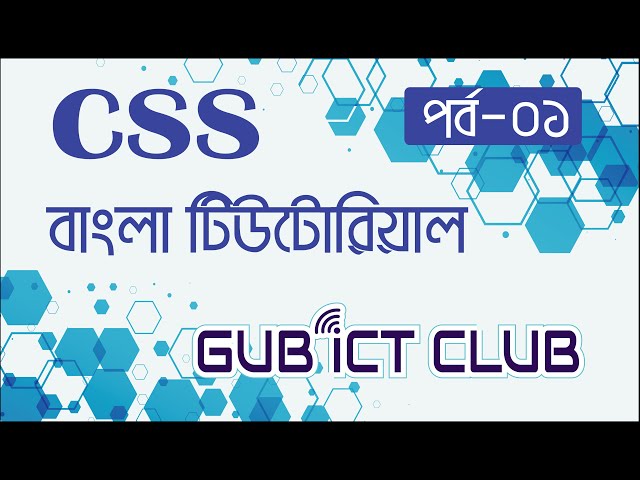 01. CSS Tutorial Bangla for Beginners | Course Overview