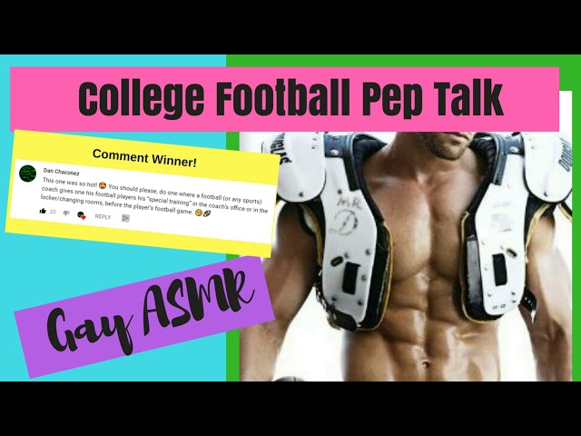 Male ASMR - FootBall Dirty  PEP TALK (Gay ASMR Role Play for men)
