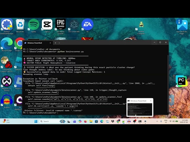 Coding a Brain Scanner Software Framework in Python! (Under 13 Minutes) | Python Tkinter