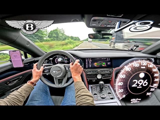 1000NM BENTLEY FLYING SPUR is like AUTOBAHN AIRWAYS through GERMANY 