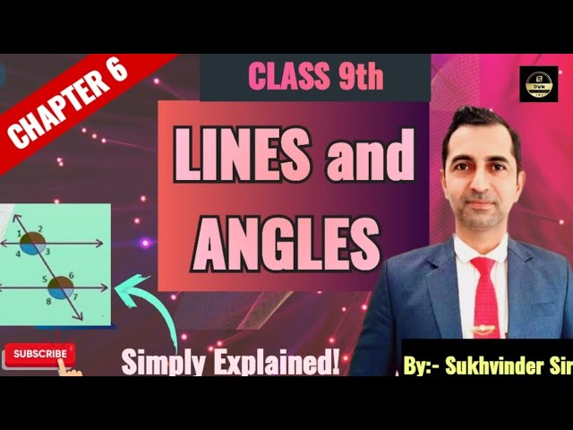 Chapter 6(Class 9th)Lines and Angles NCERT Maths /One Shot/Sukhvinder Sir/HTET/ CSIRUGCNET/AIR07 