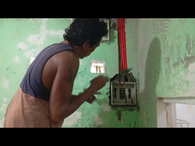 🏠 Electrical & Painting Prep Day! | Circuit Breaker Installation & Ceiling Repainting