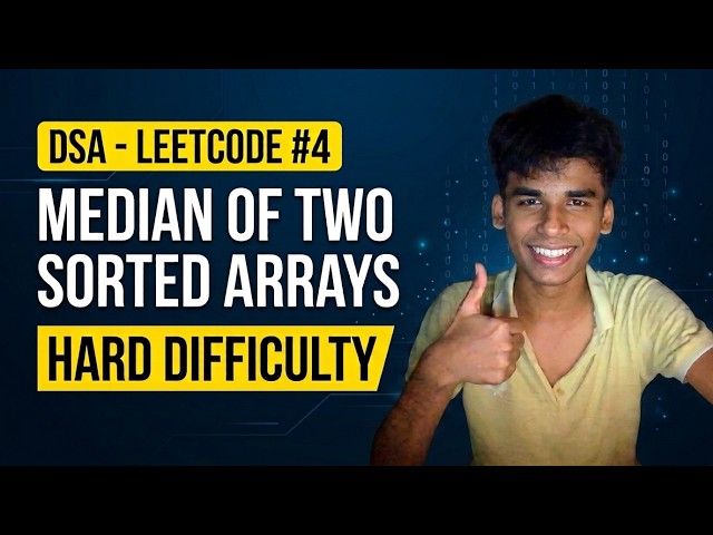 LeetCode #4 JavaScript Solution | Median of Two Sorted Arrays (Hard)