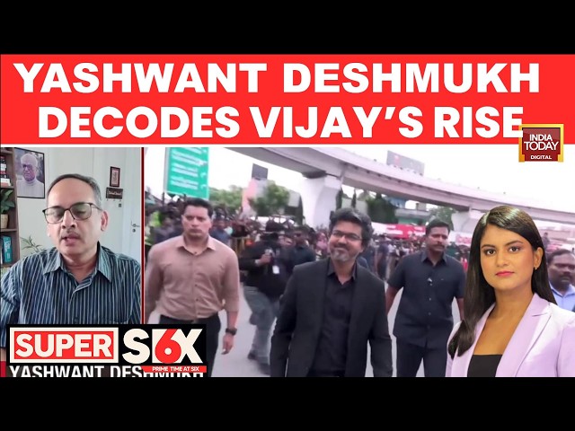 MOTN Poll: Vijay’s Rapid Rise Sparks Buzz, C-Voter Founder Yashwant Deshmukh Decodes Numbers