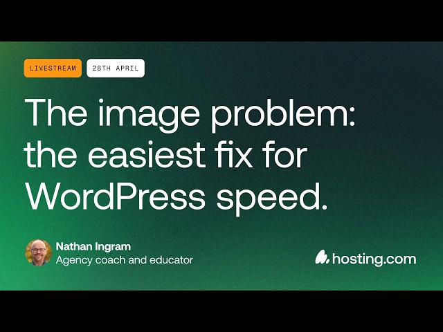 The image problem: the easiest fix for WordPress speed