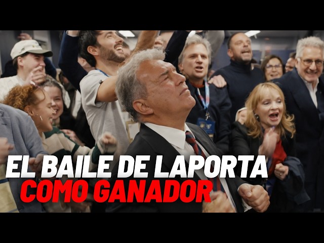 Laporta, baile y  baño de champán por el sondeo de TV3 I MARCA