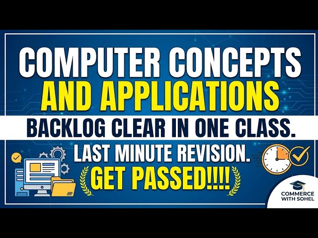 Computer concepts and applications || Backlog || Questions Bank.