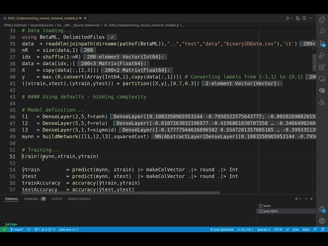 SPMLJ 04 NN 2A   NN   Implementation Part A   Binary classification