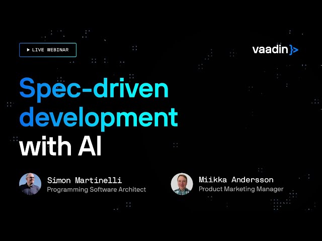 Spec-driven development with AI