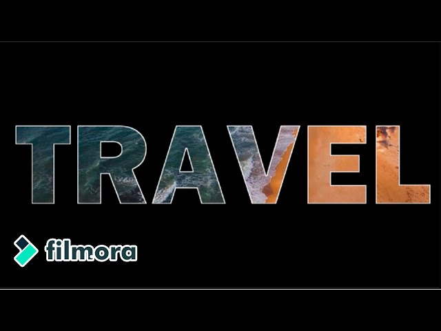 Cómo Colocar Un Video Dentro De Un Texto Con Filmora 12