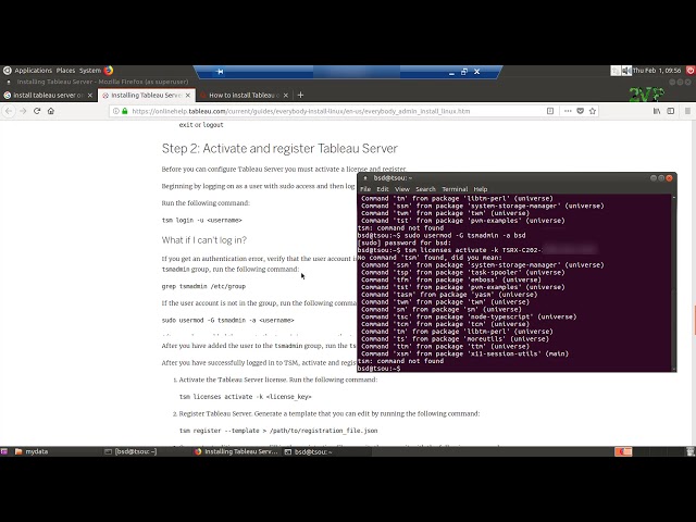 Installing and Configuring Tableau Server