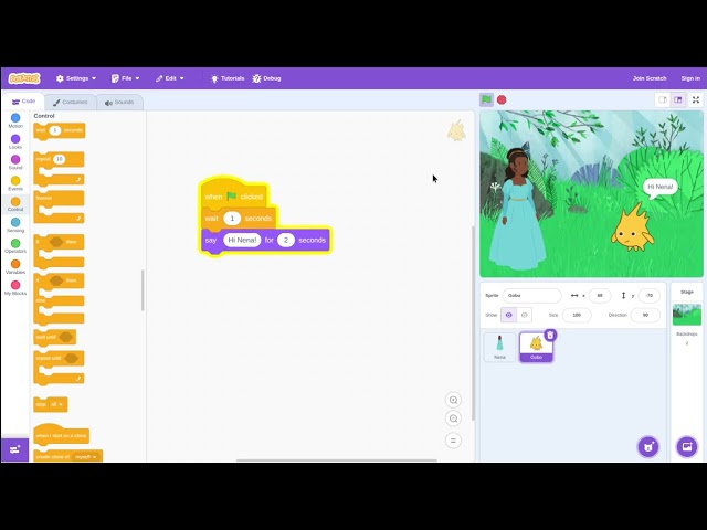 Make conversation game in Scratch || #scratch #youtuber #youtube #smallcreator