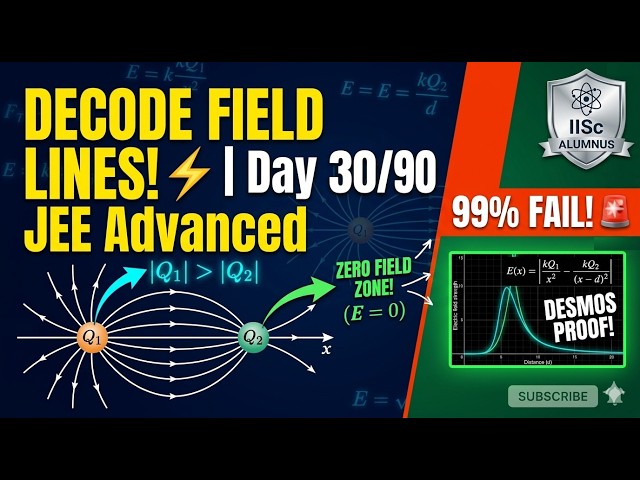 Electric Field Lines + DESMOS Visualization! 📈 | Day 30/90 JEE Advanced | IISc Alumnus