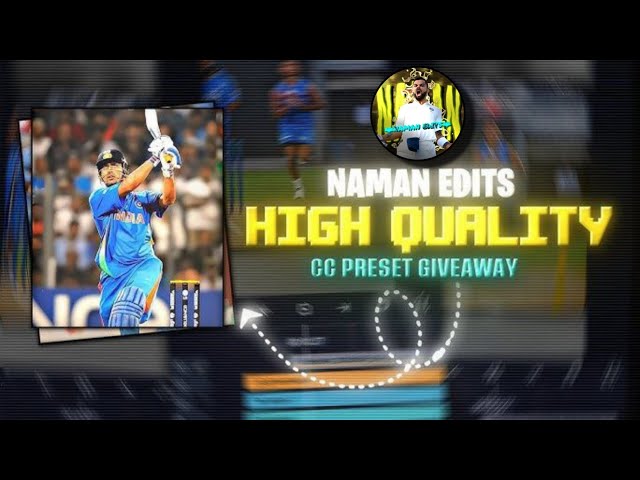 🔥 Cricket Shorts 4K CC Tutorial | Naman Edits Like CC  | Alight Motoin 🔥