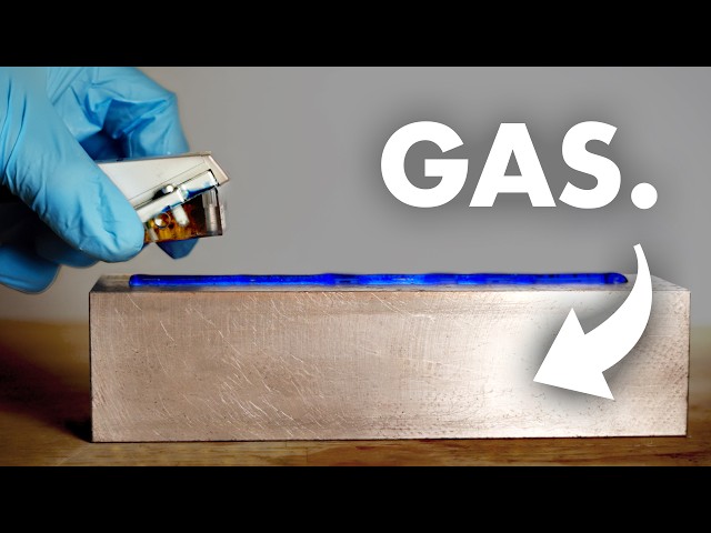 Methane Bubbles Grow in Solid Steel