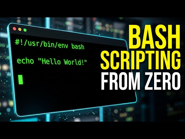 Bash Scripting From Zero: Variables, Control Flow, Loops & Functions (Shell Mastery Path Level 1)
