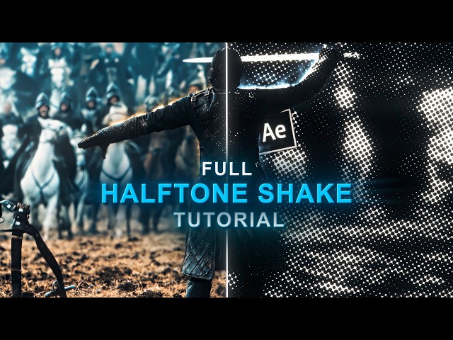 halftone shake tutorial on after effects