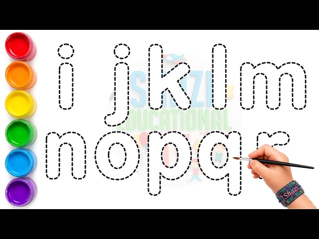 Let's Learn to Draw and Paint IJKLMNOPQR for Kids // Easy Step by Step Drawing Tutorial