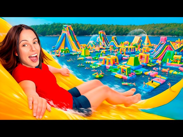 CHALLENGES IN A GIANT INFLATABLE PARK!