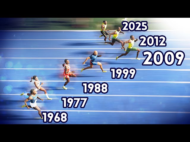 Comparación de los tiempos más rápidos de los 100 m de la historia | Década a década