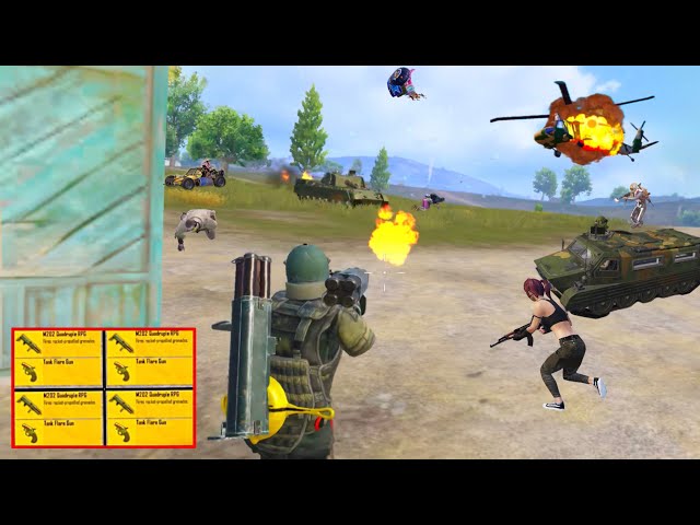 M202 + AWM vs TANKS 💀🔥 | PUBG Mobile Payload 3.3