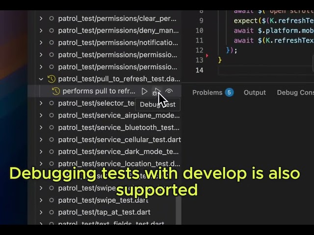 Patrol VS Code Extension
