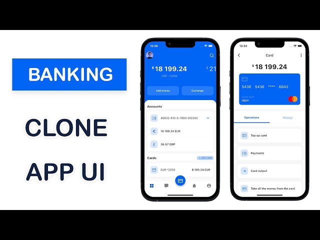 Flutter UI Speed Code: Banking App Dashboard & Card Listing Page