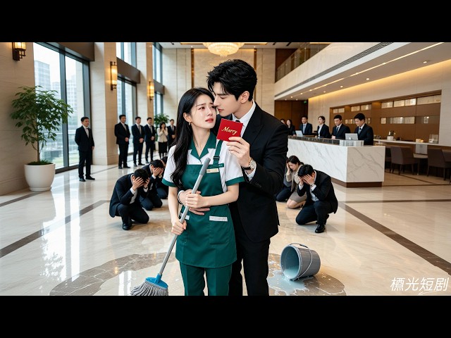 所有人嫌棄的農村清潔竟是總裁夫人！農村女孩進城工作被心機女欺負，大家笑她沒背景，下秒總裁霸氣護妻，一聲「夫人」震驚全公司！#福運嬌妻降臨 #drama #film #霸總 #灰姑娘 #愛情 #甜寵