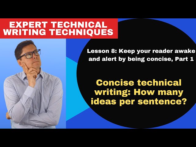 Concise technical writing: How many ideas per sentence?