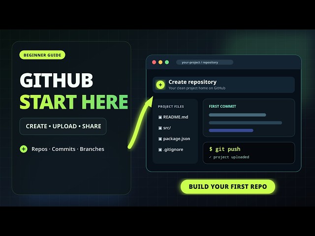 GitHub Tutorial for Beginners | Create, Upload & Share Projects