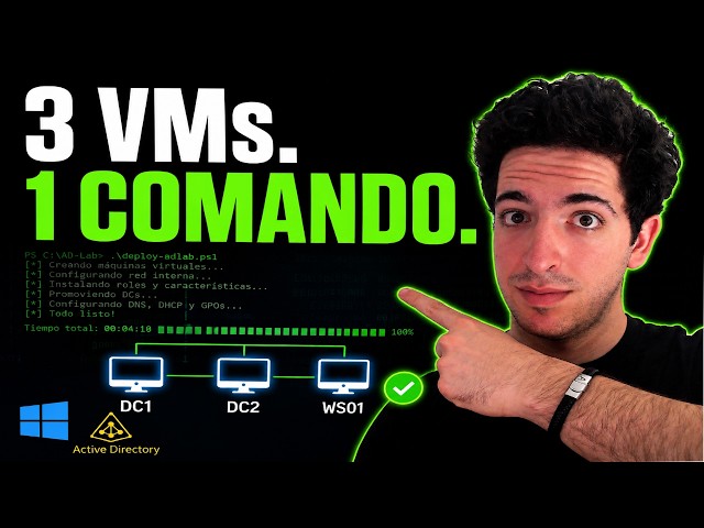 Set up your own Active Directory LAB for FREE (1 command only)