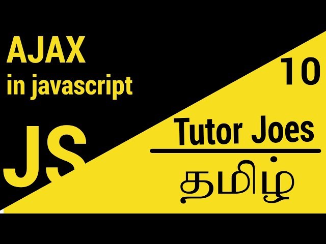Simple Ajax Request Using JavaScript in தமிழ்
