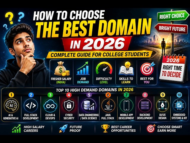 Confused About Your Career? Choose the BEST Tech Domain in 2026 #domain #code #trending #choose