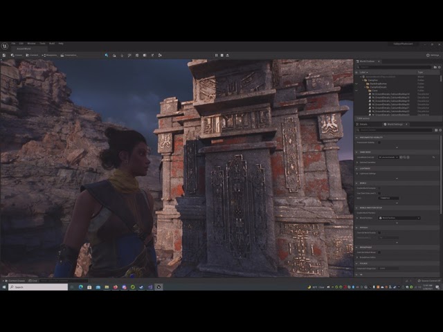 Unreal Engine 5 Demo : No AO while in shadow with dynamic character