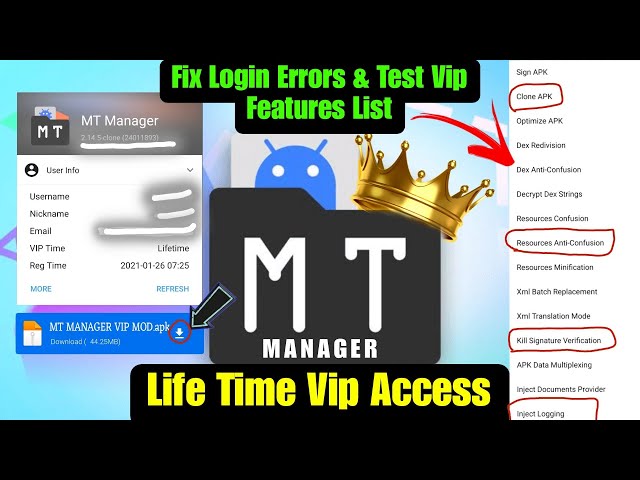 🔥 MT Manager VIP Account | Login Error Fix| Clown Tricks