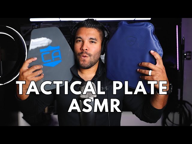 ASMR | Tapping Touching Scratching On Tactical Plates