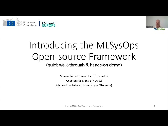 Live launch of the MLSysOps open-source framework!