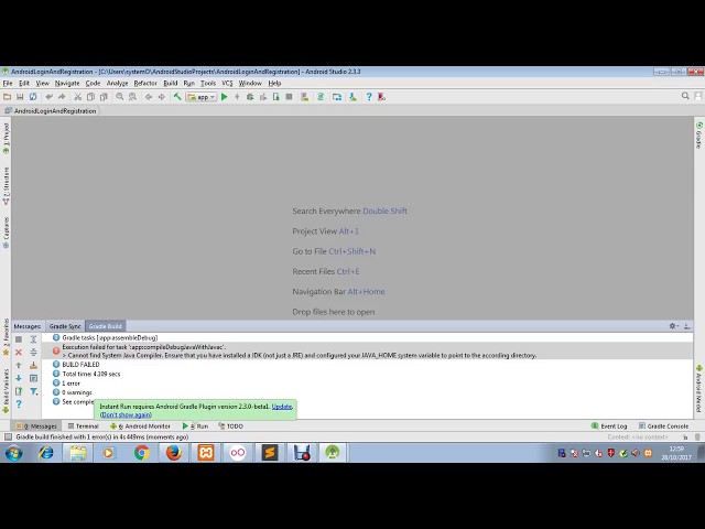 How to fix cannot find system java compiler  ensure that you have installed a jdk android studio