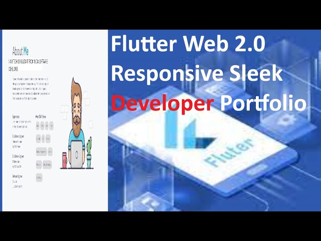 Flutter Web: Create A Responsive Sleek Developer Portfolio- Speed Code