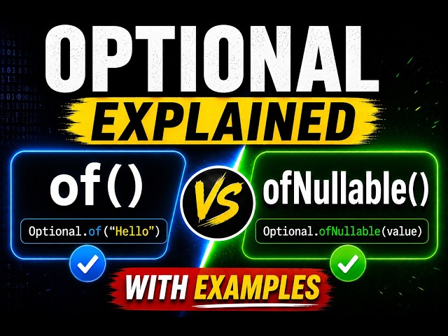 Java Optional Class Explained | Source Code, Optional.of() & Optional.ofNullable() | Part 1