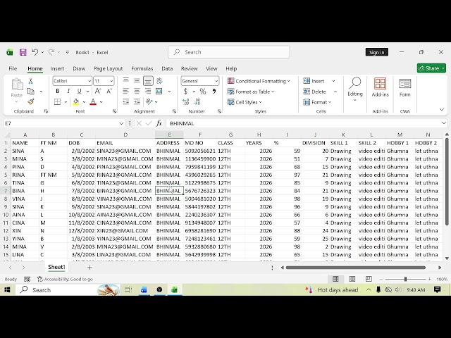 Mail Merge excel Sheets In Microsoft word ll Basic Computer course Microsoft word